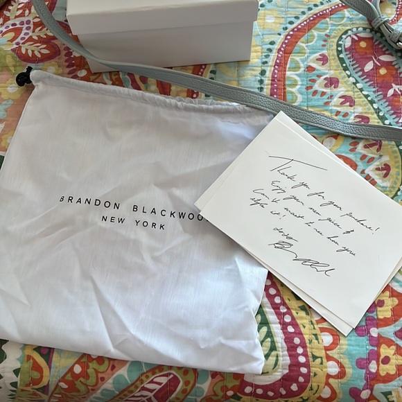 Brandon blackwood light blue Kendrick trunk with silver hardware - Picture 2 of 3